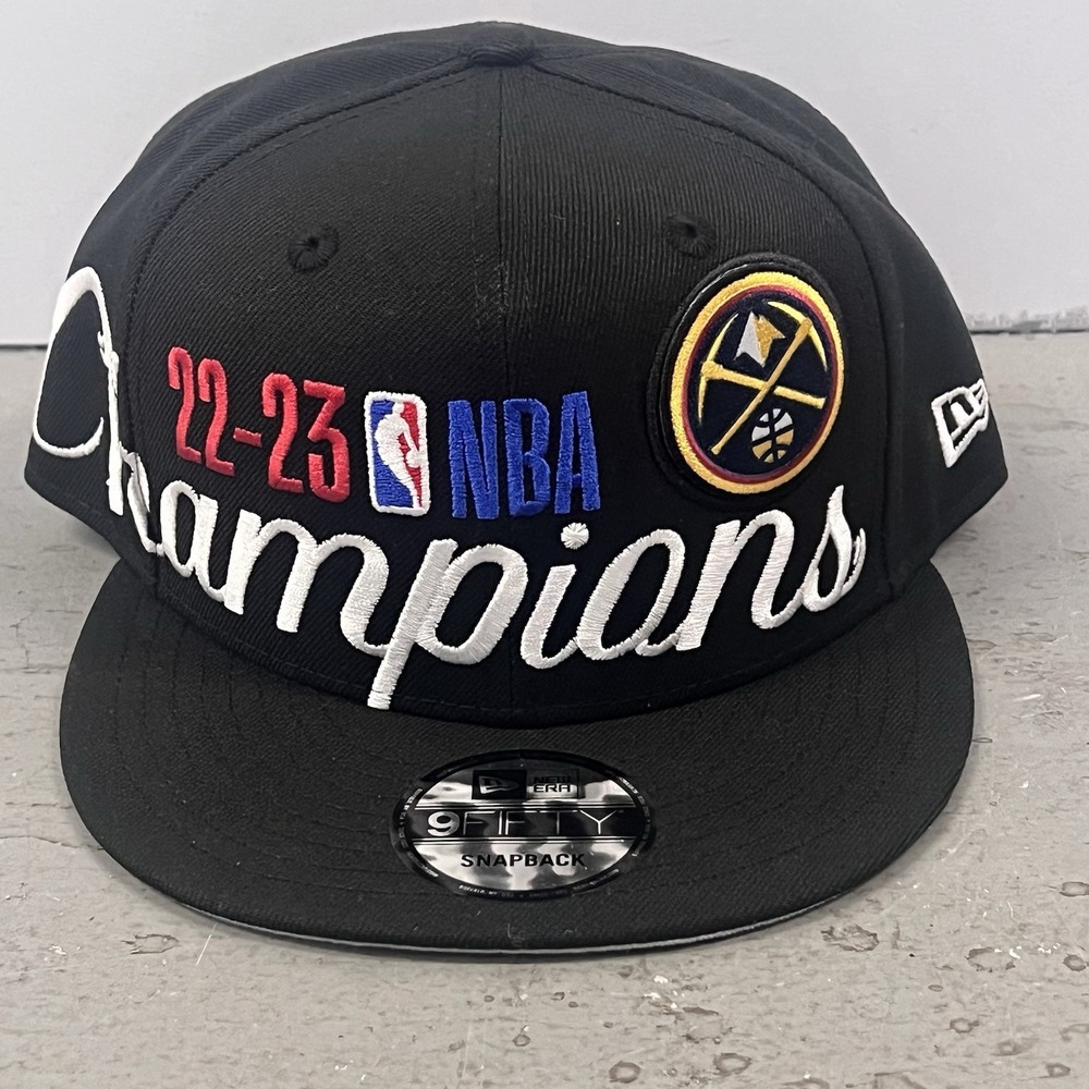 Denver Nuggets New Era 2023 NBA Finals Champions Locker Room Snapback Hat 9FIFTY